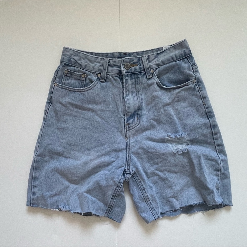 Homemade jorts cut from women’s size 29 jeans